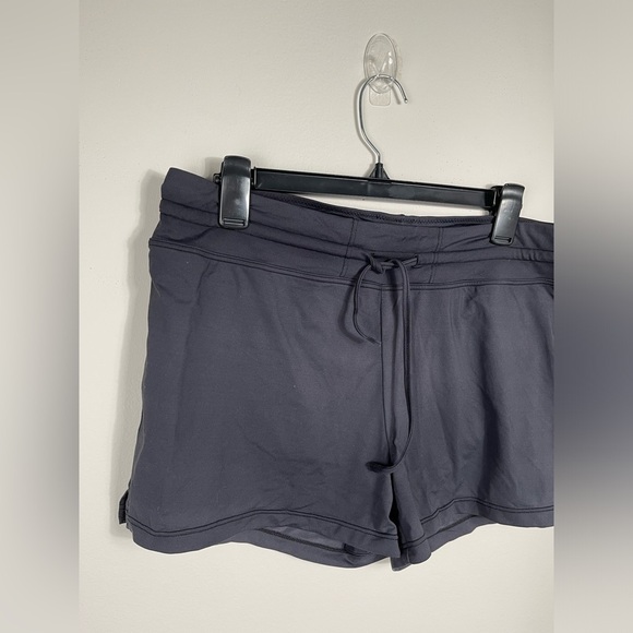 Athleta Shorts Womens Black Athletic Outdoors Active Drawstring Shorties Size L - Picture 2 of 11